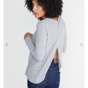 Marine Layer Tinley Tulip Back in Thin Grey & White Size XS